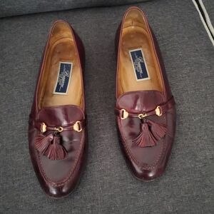 Cole Haan Bragano Men Loafer with Tassles Maroon Size 10